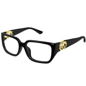 NEW GUCCI EYEGLASSES GG1694OA 001 BLACK WOMEN EYEWEAR GUCCI